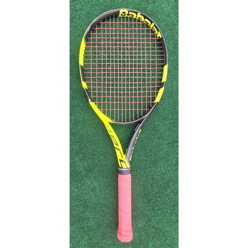Babolat Pure Aero 100 GT Technology 100 Sq In Head 4 3/8" Pink My Grip KM210696